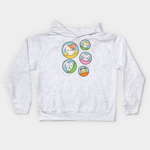 Ham Gashapon Kids Hoodie by Domichan